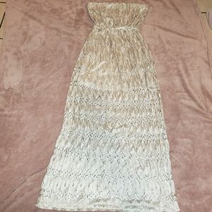 Strapless Gold dress